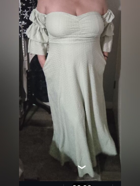 Worth Collective Dresses & Skirts - Corrine Off-Shoulder Maxi Dress with Smocked Waist and Pockets